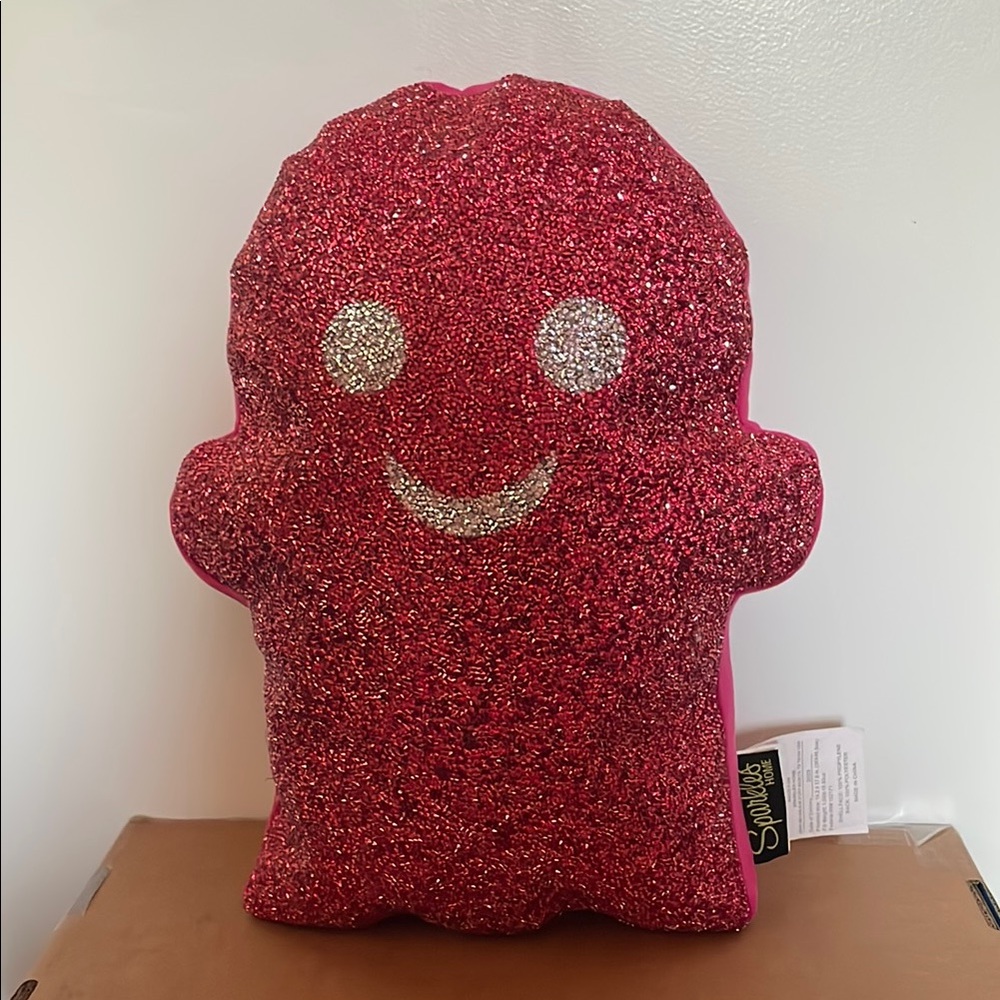 Sparkles Home Pink Ghost Pillow